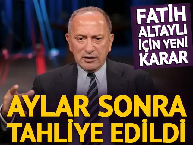 Son dakika | Gazeteci Fatih Altaylı aylar sonra tahliye edildi: "Ka&ccedil;ma ş&uuml;phesi bulunmuyor"