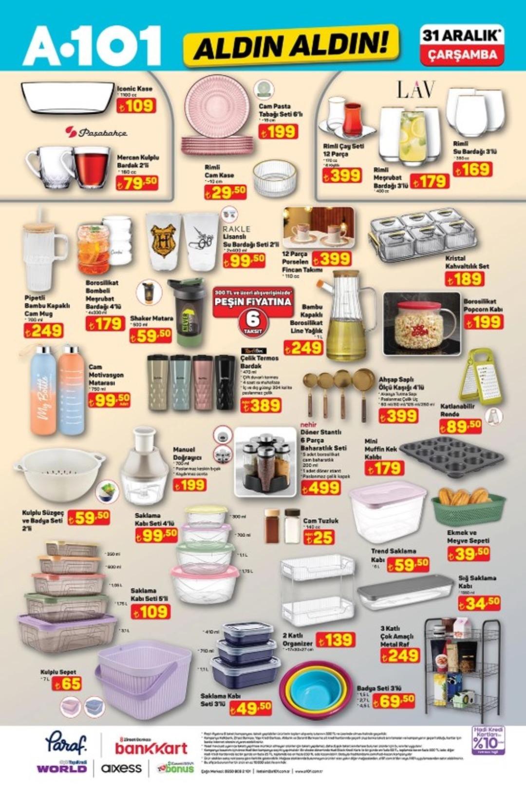 A101 e English Home ürünleri geliyor! 31Aralık 2025 A101katalog yayınlandı! 9