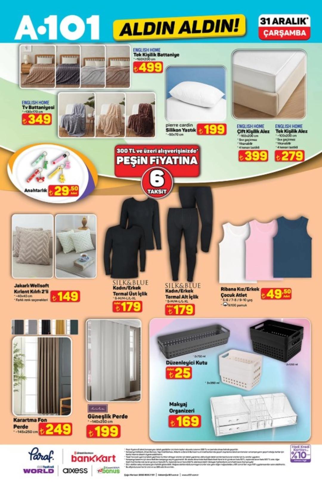 A101 e English Home ürünleri geliyor! 31Aralık 2025 A101katalog yayınlandı! 12