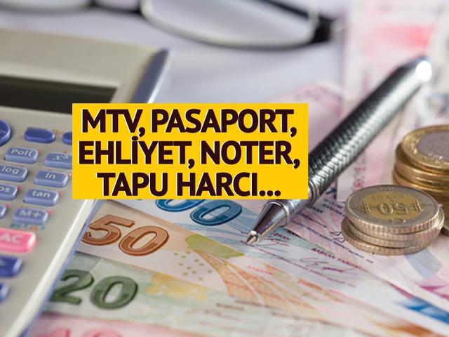 MTV, pasaport, ehliyet, noter, tapu harcı... Erdoğan'ın dokunuşu sonrası değişecek