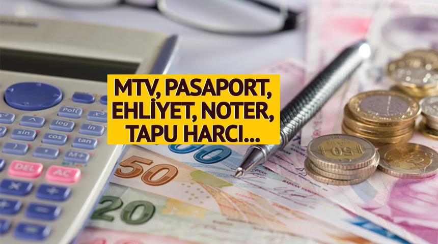 MTV, pasaport, ehliyet, noter, tapu harcı... Erdoğan'ın dokunuşu sonrası değişecek