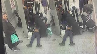 Tren istasyonunda ölüm kalım savaşı: Kalbi durdu, şok cihazlı müdahale!