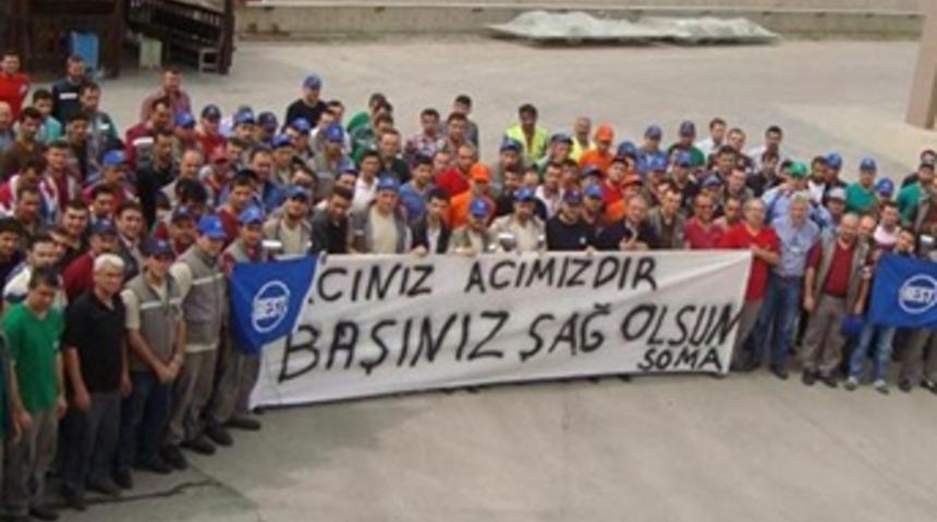 Dev şirketlerde Soma eylemi
