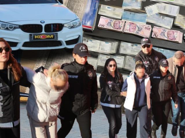 L&uuml;ks arabalar, evler, arsalar hepsine el kondu! Sevgilisi kucağında 8 kilo altınla yakalandı