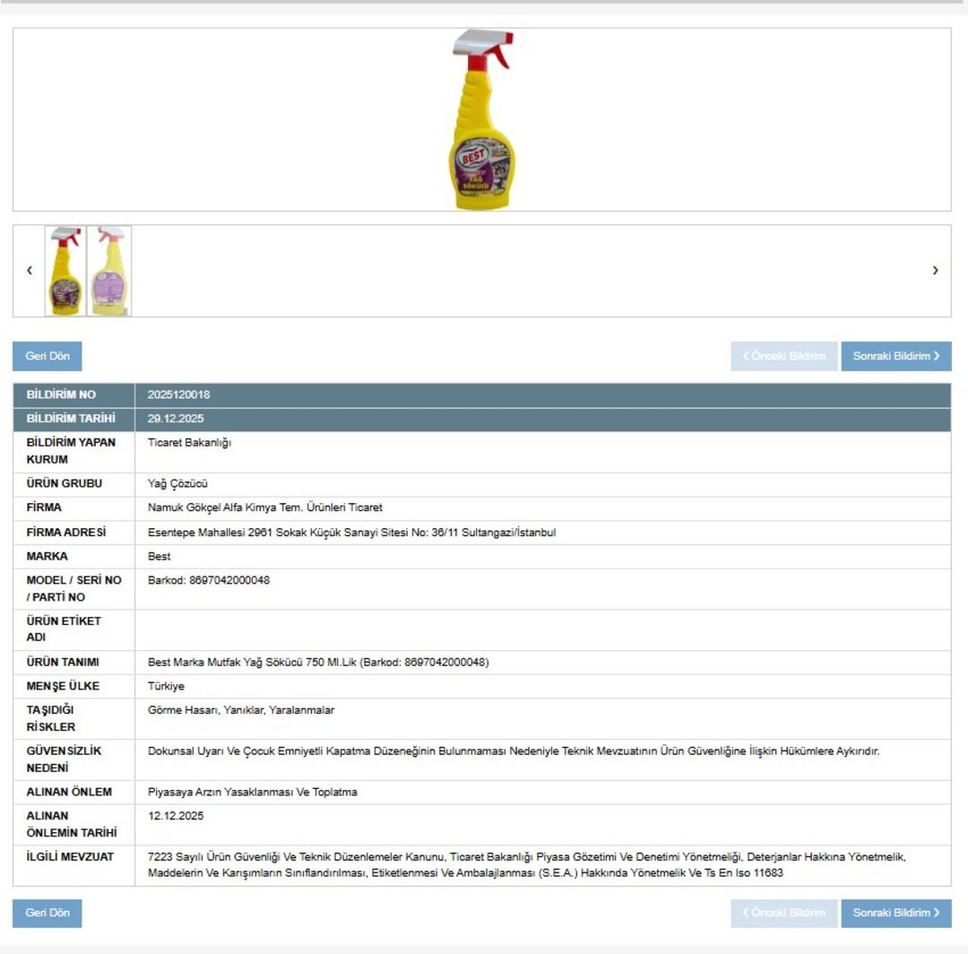 Ticaret Bakanlığı duyurdu! &Uuml;nl&uuml; markanın temizlik &uuml;r&uuml;n&uuml; yasaklandı; raflardan toplatılacak 2