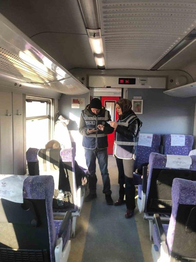 Yerköy’den geçen Güney Ekspres treninde polis denetimi 2