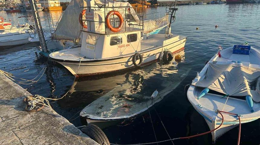 Sinop&rsquo;ta kayık battı