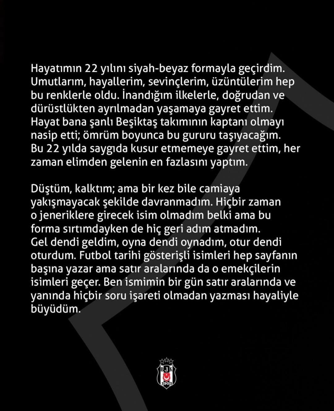 Beşiktaş ta kadro dışı kalan Necip Uysal dan emeklilik kararı! 1