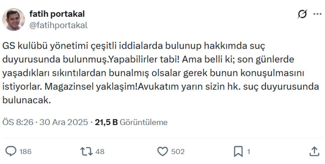 Galatasaray 18 sosyal medya hesabının ismini açıklayıp suç duyurusunda bulundu! 5