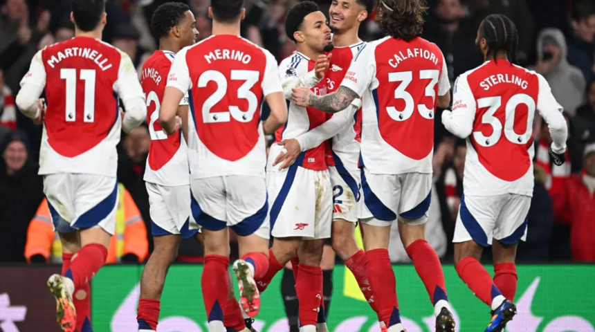 Arsenal şampiyonluğa adım adım! Tam 5 gol attılar: Dev seri sona erdi!