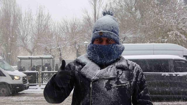 Gaziantep te kar yağışı mutluluk getirdi 3