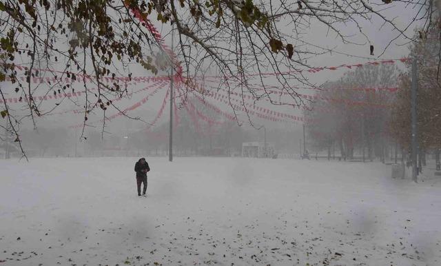 Gaziantep te kar yağışı mutluluk getirdi 1