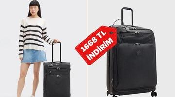 Seyahatin en hafif hali Kipling L bavulda indirimli son &uuml;r&uuml;nler!