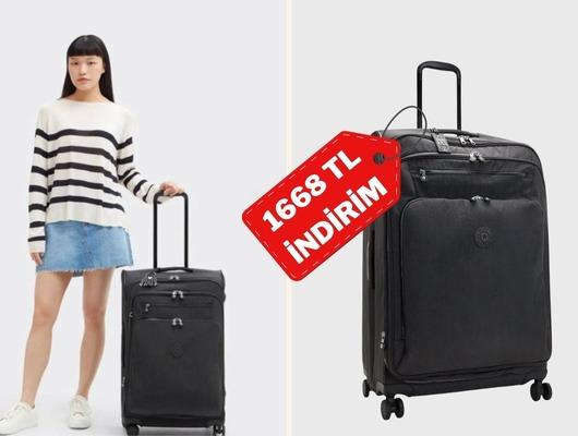 Seyahatin en hafif hali Kipling L bavulda indirimli son &uuml;r&uuml;nler!