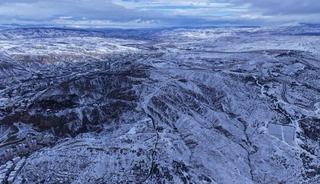 Beyaz &ouml;rt&uuml;yle kaplanan &Ccedil;ankırı havadan g&ouml;r&uuml;nt&uuml;lendi