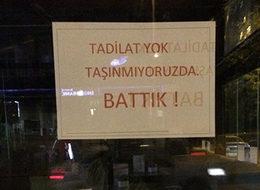 'Tadilat yok. Taşınmıyoruz da… Battık!'