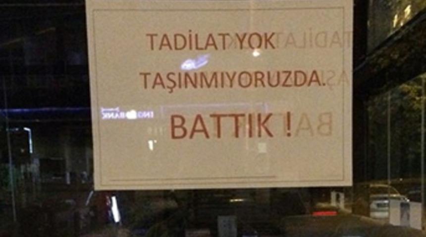 'Tadilat yok. Taşınmıyoruz da… Battık!'