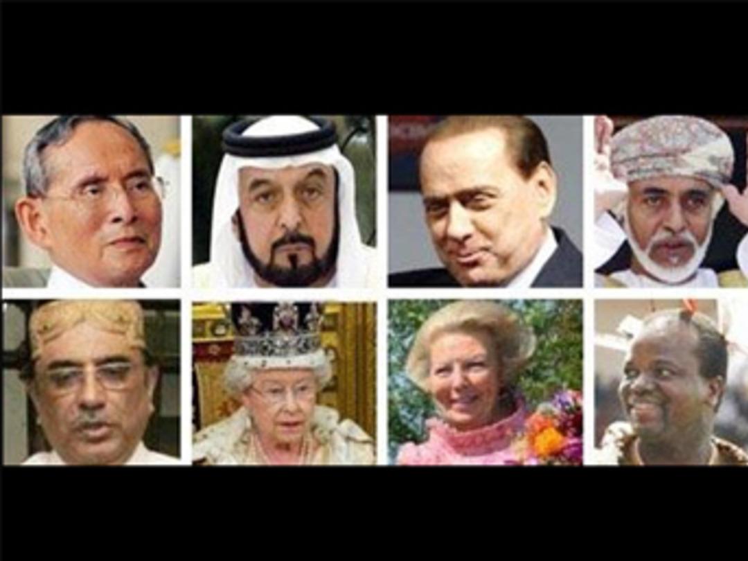 D&uuml;nyanın en zengin liderleri