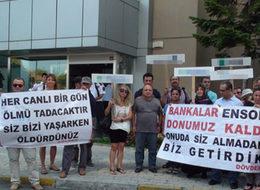 Dövizzedeler açlık eylemine başladı