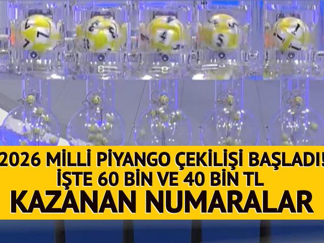 MİLLİ PİYANGO 2026 SONU&Ccedil;LARI | 60 bin ve 30 bin TL kazanan numaralar belli oldu! Hangi numaraya hangi ikramiye &ccedil;ıktı? &Ccedil;eyrek, yarım, tam...