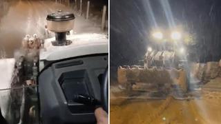 Adıyaman’da karda mahsur kalan 50 işçi kurtarıldı