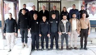 Kaymakam İlhan yeni yılda kolluk kuvvetleri ile bir araya geldi