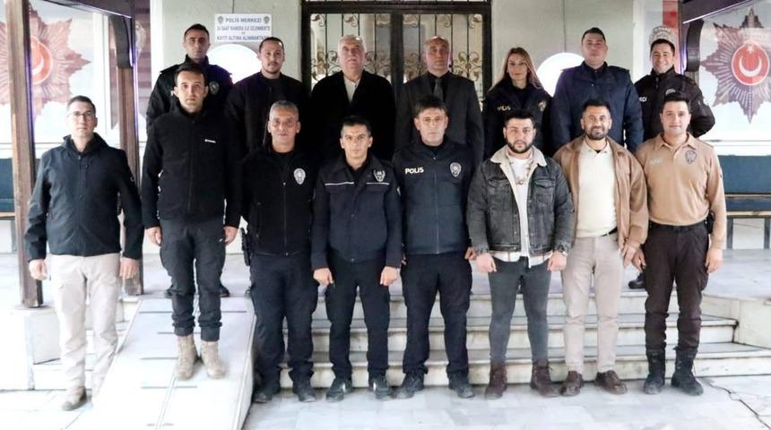 Kaymakam İlhan yeni yılda kolluk kuvvetleri ile bir araya geldi