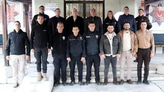 Kaymakam İlhan yeni yılda kolluk kuvvetleri ile bir araya geldi