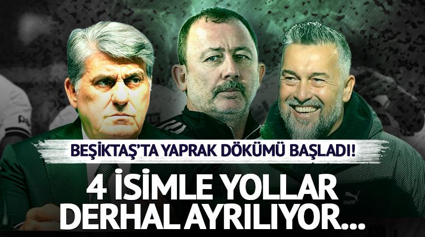 Sergen Yal&ccedil;ın, Beşiktaş'ta 4 oyuncunun biletini kesti! 