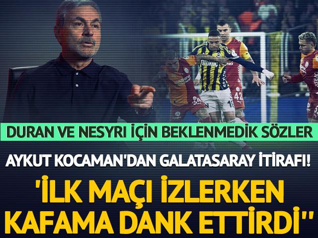 Aykut Kocaman'dan flaş Galatasaray itirafı! ''İlk ma&ccedil;ı izlerken kafama dank ettirdi''