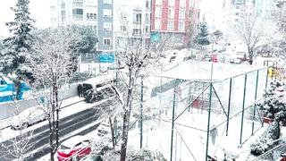 Beşiktaş karla kaplandı