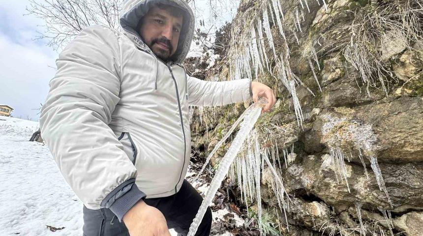 UNESCO kenti Safranbolu&rsquo;da buzdan g&ouml;rsel ş&ouml;len