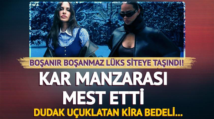 Boşanır boşanmaz l&uuml;ks siteye taşındı! Kar manzarası mest etti 