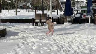 Karın yağışına en çok çocuklar sevindi