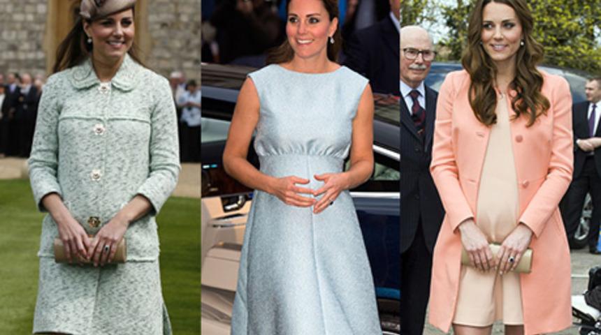 Kate Middleton'ın en şık hamile giysileri