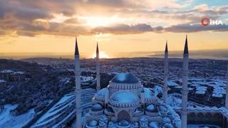 Çamlıca’da mest eden gün batımı: Dronla havadan böyle görüntülendi