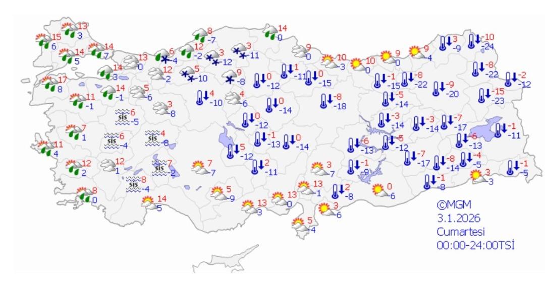 Kar yağışı bitti derken geri geliyor! Marmara i&ccedil;in yeni tarih verildi 4