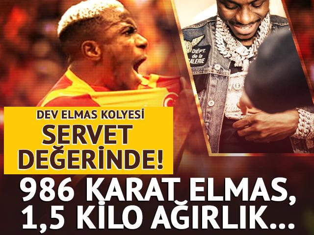 Dev elmas kolyesi servet değerinde! 986 karat elmas...