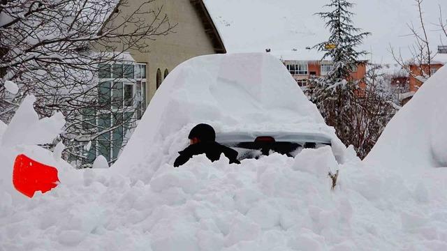 Bitlis kara g&ouml;m&uuml;ld&uuml;: 294 k&ouml;y yolu ulaşıma kapandı 5