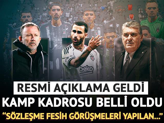 Beşiktaş&rsquo;ın Antalya kampı kadrosu a&ccedil;ıklandı! 2 isim kadroya yazılmadı