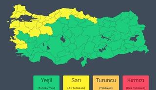 Bakanlık duyurdu: 24 ile sarı kodlu uyarı!