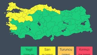 Bakanlık duyurdu: 24 ile sarı kodlu uyarı!
