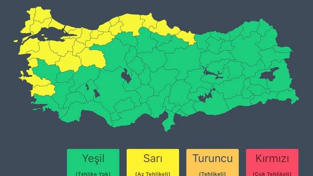 Bakanlık duyurdu: 24 ile sarı kodlu uyarı!