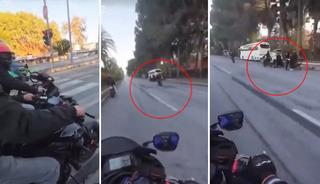 Polisin &uuml;zerine motosiklet s&uuml;ren 4 şahıs yakalandı