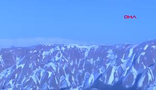 Kapadokya'ya kar yağdı