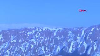 Kapadokya'ya kar yağdı