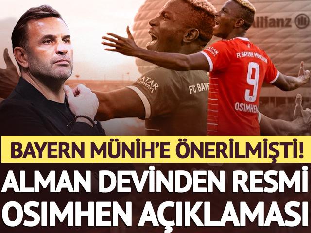 Bayern M&uuml;nih'e &ouml;nerilmişti! Alman devinden resmi Osimhen a&ccedil;ıklaması