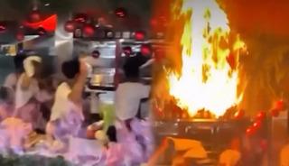 Yılbaşı eğlencesi kabusa d&ouml;nm&uuml;şt&uuml;! Her şey b&ouml;yle başladı: G&ouml;r&uuml;nt&uuml;ler ortaya &ccedil;ıktı