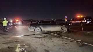 Otomobille çarpışan minibüs şarampole takla attı: 2 yaralı