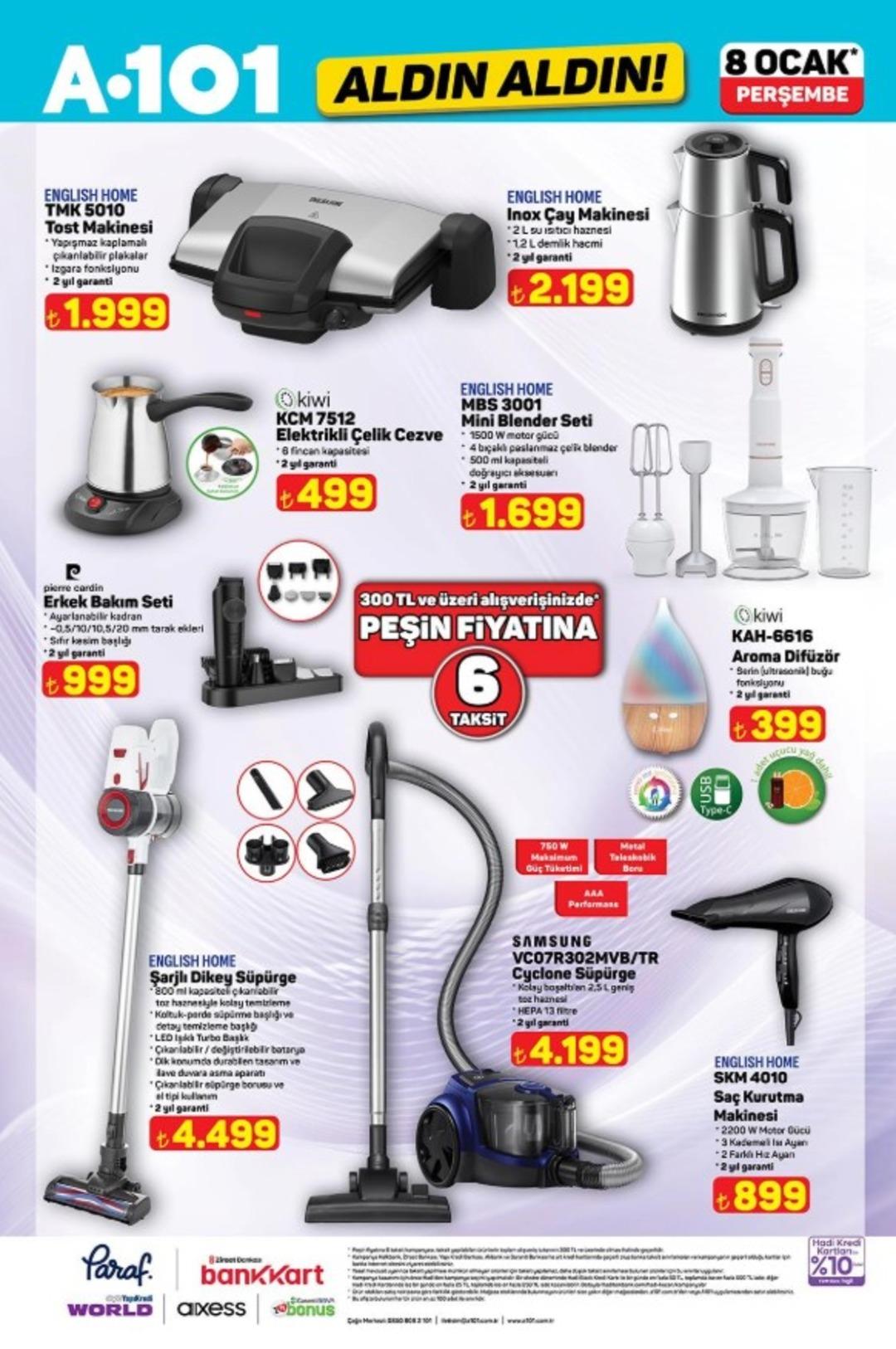 A101 e elektronik para kasası geliyor! 8 Ocak 2026 A101 katalog yayınlandı! 7